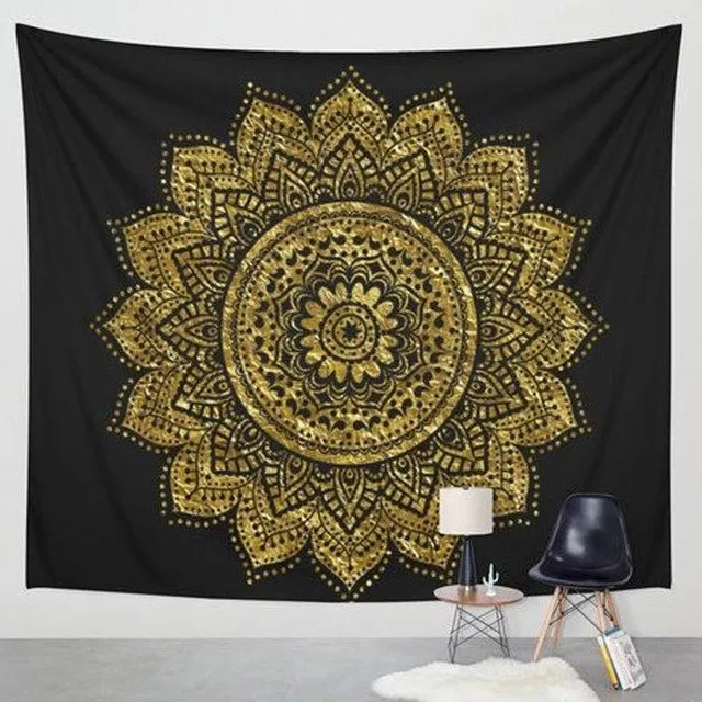 130*150cm Multifunctional Indian Wall Hanging Home Dorm Decoration Beach Towel Yoga Mat Blankets Fitness Body Building Equipment