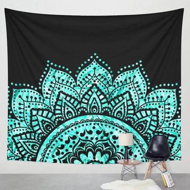 130*150cm Multifunctional Indian Wall Hanging Home Dorm Decoration Beach Towel Yoga Mat Blankets Fitness Body Building Equipment