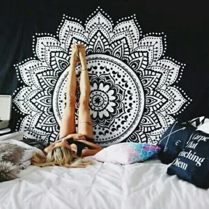 130*150cm Multifunctional Indian Wall Hanging Home Dorm Decoration Beach Towel Yoga Mat Blankets Fitness Body Building Equipment