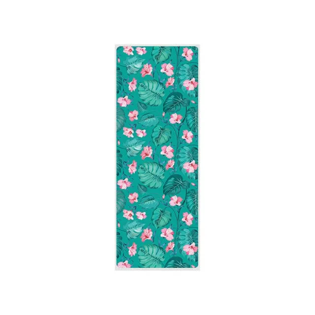 183*68cm*1mm Suede Natural Rubber Yoga Mat Anti Slip Sweat Absorption Yoga Pad Fitness Gym Sports Exercise Pad Yoga Mats