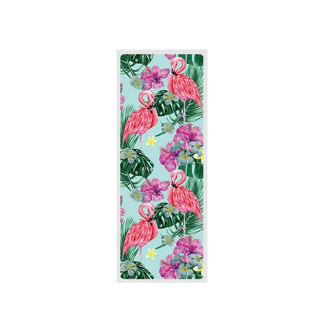 183*68cm*1mm Suede Natural Rubber Yoga Mat Anti Slip Sweat Absorption Yoga Pad Fitness Gym Sports Exercise Pad Yoga Mats
