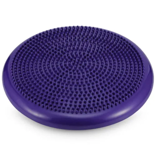 1pcs Durable Inflatable Yoga disk Wobble Stability Balance Disc Massage Cushion Mat F