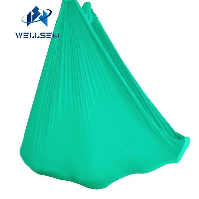 20 colors choice 5m/sets  Aerial Flying Anti-gravity Yoga Hammock Swing  Yoga body building workout fitness equipment freedrop