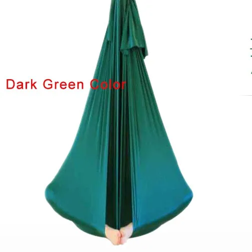 20 colors choice 5m/sets  Aerial Flying Anti-gravity Yoga Hammock Swing  Yoga body building workout fitness equipment freedrop