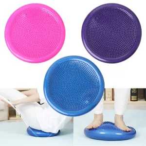 33x33cm Inflatable Yoga Massage Ball Durable Universal Sports Gym Fitness Yoga Wobble Stability Balance Disc Massage Cushion Mat