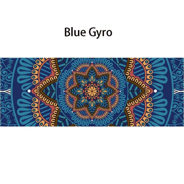 5 MM Lotus Pattern Suede TPE Yoga Mat Pad Non-slip Slimming Exercise Fitness Gymnastics Mat Body Building Esterilla Pilates