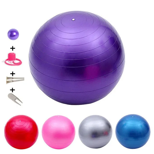 65cm Sports Yoga Ball Fitness Gym Balance Fitball Workout Pilates Massage Ball With Pump Fitness Equipment