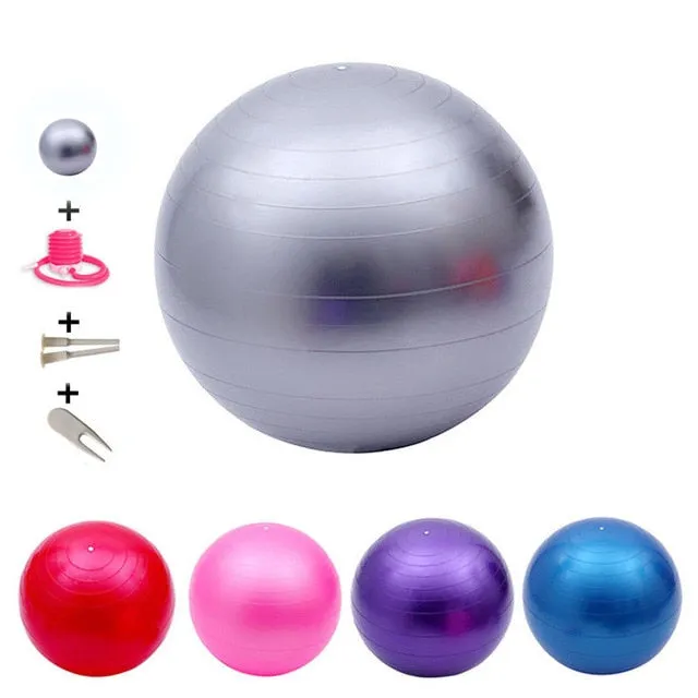 65cm Sports Yoga Ball Fitness Gym Balance Fitball Workout Pilates Massage Ball With Pump Fitness Equipment