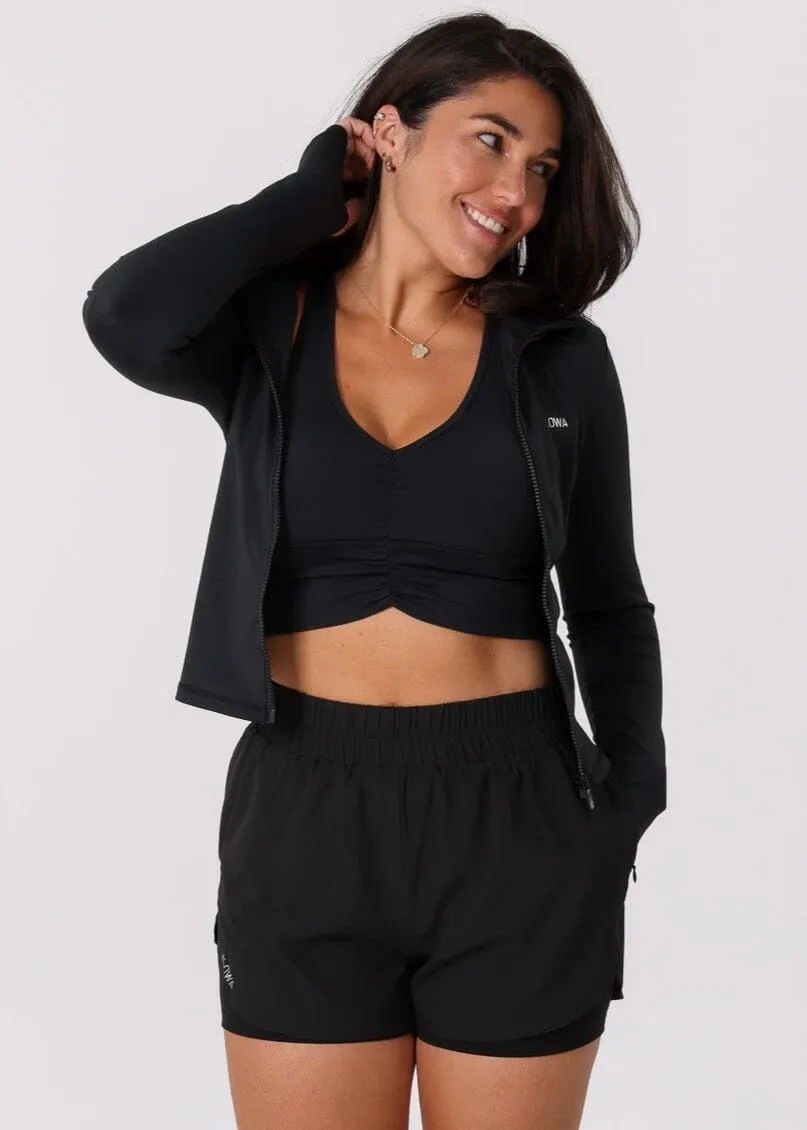 Active zip vest Black