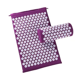 Acupressure Massager Cushion Relieve Stress Pad Back Body Pain Spike Relaxation Yoga  Mat with Pillow