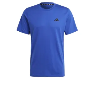adidas mens Training Essentials Feel Ready Training T-shirt T Shirt, Lucid Blue/Semi Lucid Blue/Black