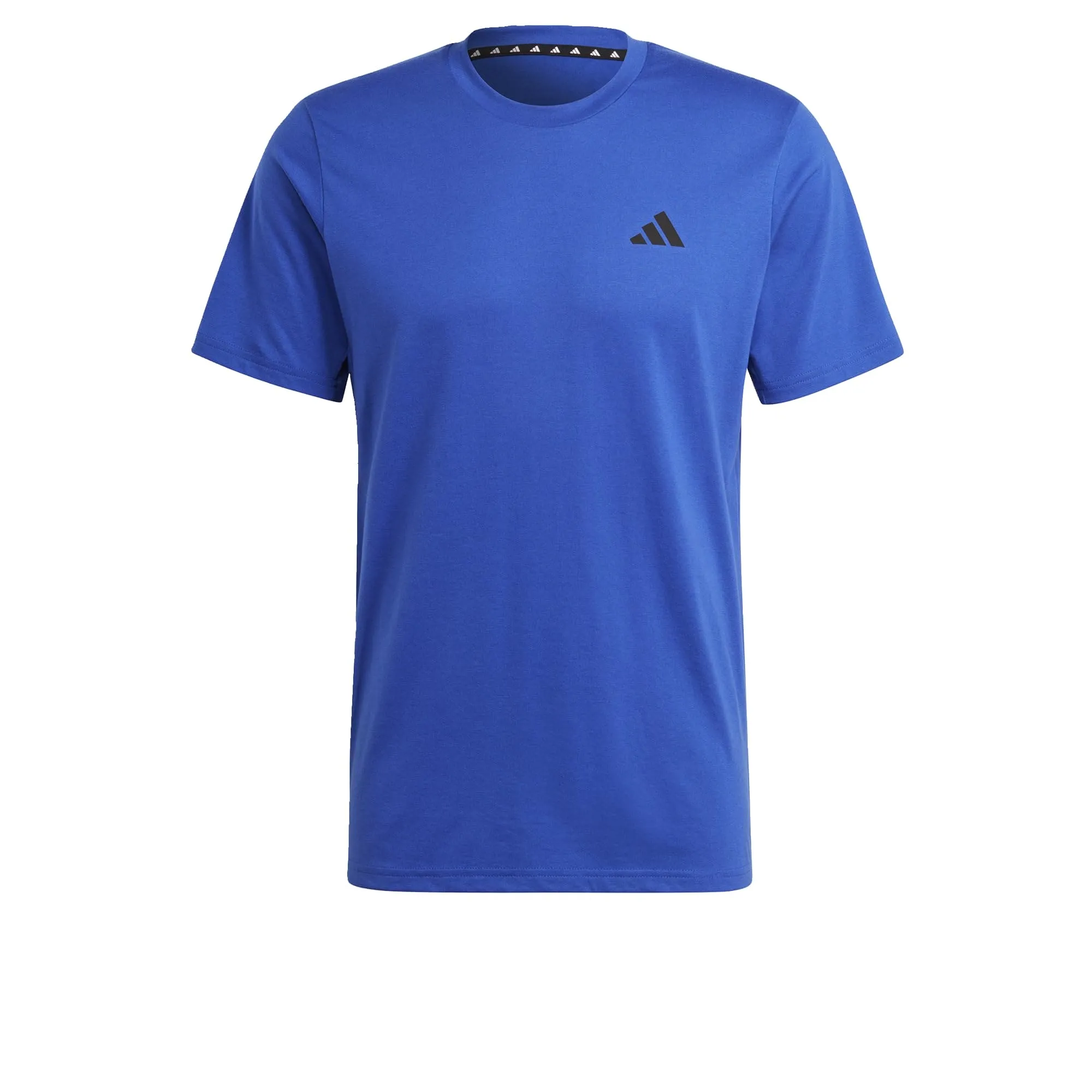 adidas mens Training Essentials Feel Ready Training T-shirt T Shirt, Lucid Blue/Semi Lucid Blue/Black