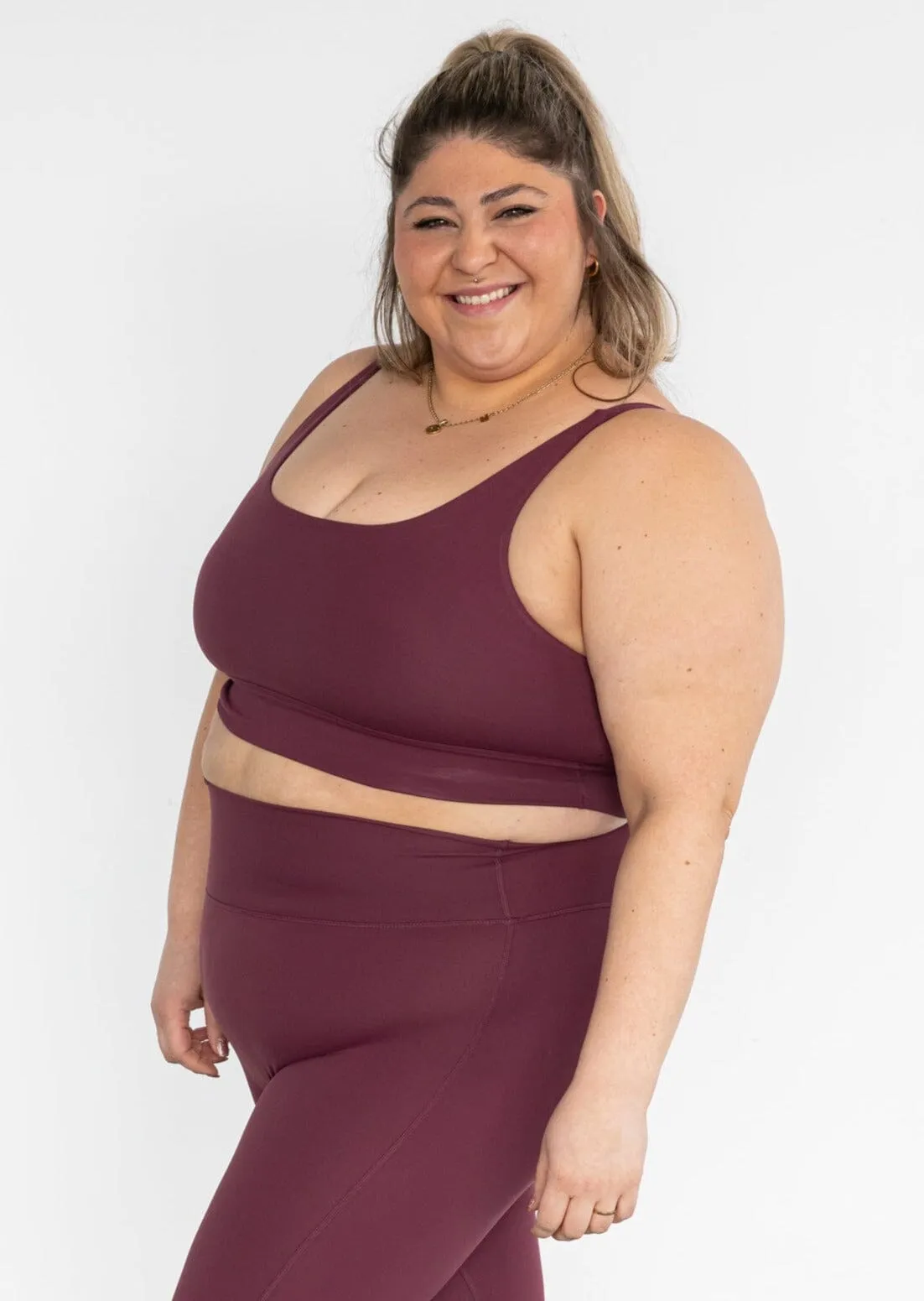 Aria Sports Bra 2.0 Burgundy