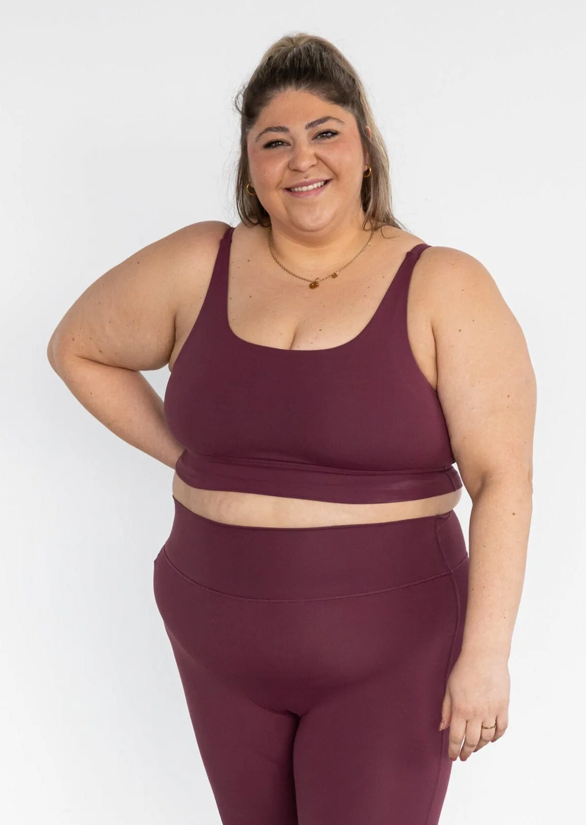Aria Sports Bra 2.0 Burgundy