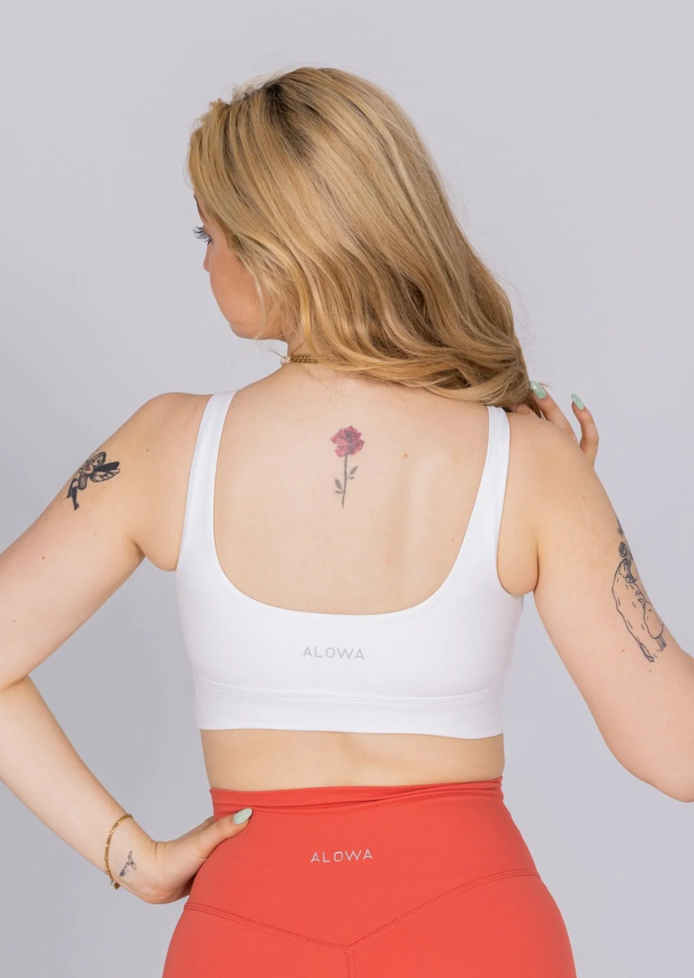Aria Sports Bra White