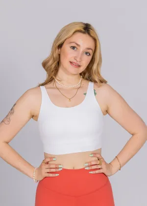 Aria Sports Bra White