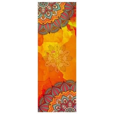 Beautiful Pattern Print New Yoga Towel Sweat Anti-skid Portable Gym Blanket Exercise Yoga Mat Towel Pilates Towel Yoga Mat Cover