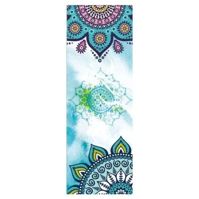 Beautiful Pattern Print New Yoga Towel Sweat Anti-skid Portable Gym Blanket Exercise Yoga Mat Towel Pilates Towel Yoga Mat Cover