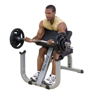 Body-Solid Preacher Curl Bench Seated Muscle Trainer