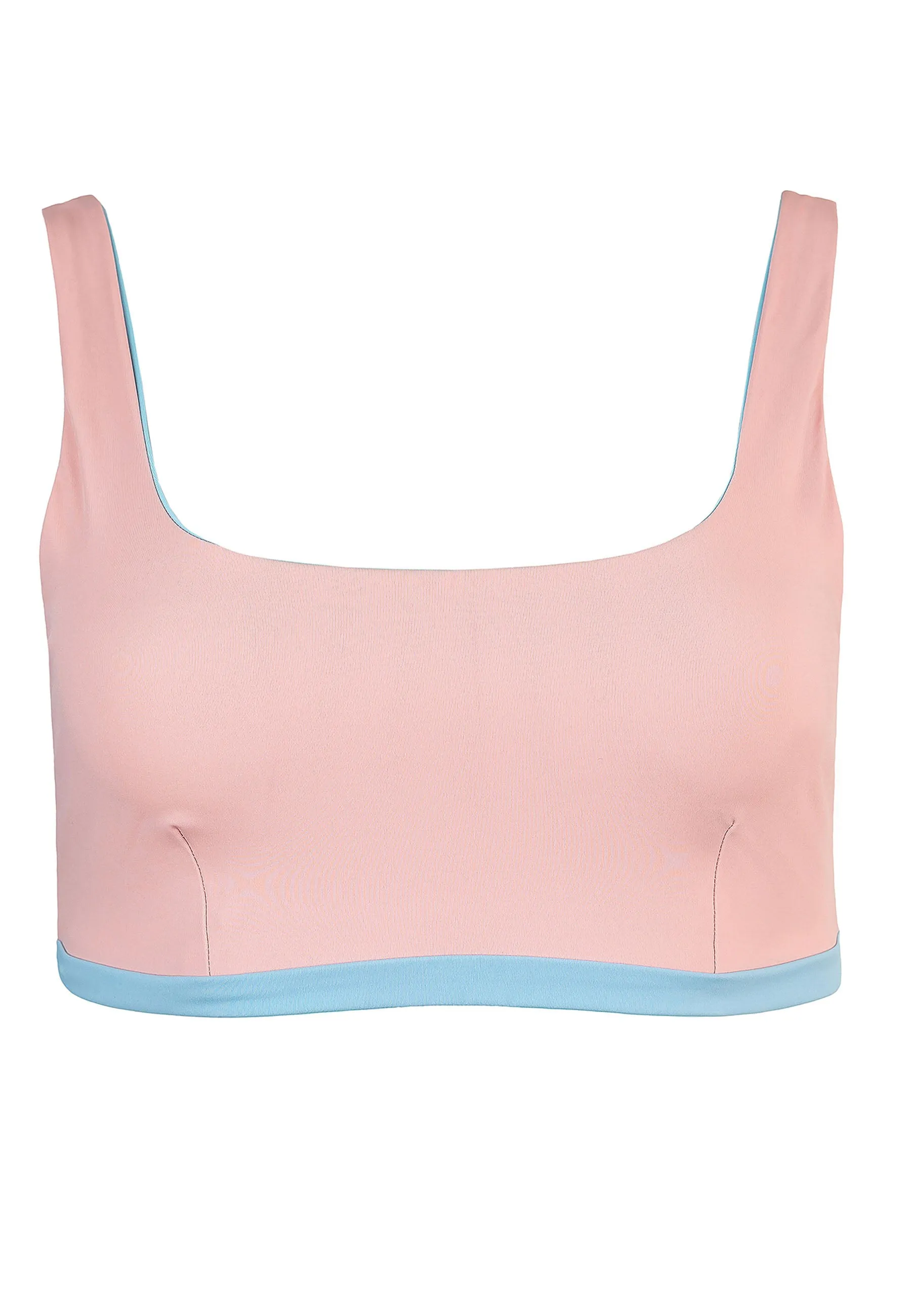 Charm Bralette Reversible - Rose Blossom Dusty Baby Blue