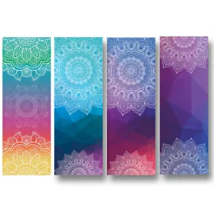 Classic Mandola Yoga Towel 183*65 Diamond Texture Non Slip Portable Travel Yoga Mat Towel Mat Cover Pilates Fitness Yoga Blanket