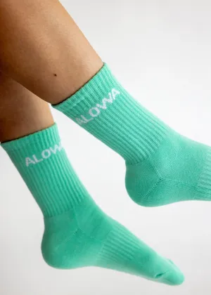 Crew Socks Turquoise Glow