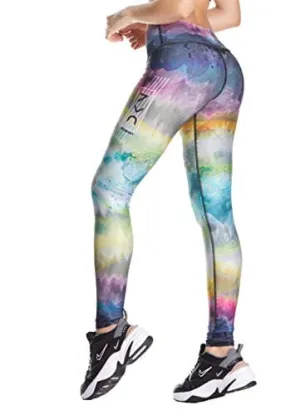 Drakon Leggings Women??s Activewear Workout Pants Printed Compression Pants Yoga Tights