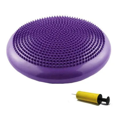 Durable Inflatable Yoga Massage Ball Pad Universal Sports Gym Fitness Yoga Wobble Stability Balance Disc Cushion Mat