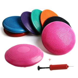 Durable Inflatable Yoga Massage Ball Pad Universal Sports Gym Fitness Yoga Wobble Stability Balance Disc Cushion Mat