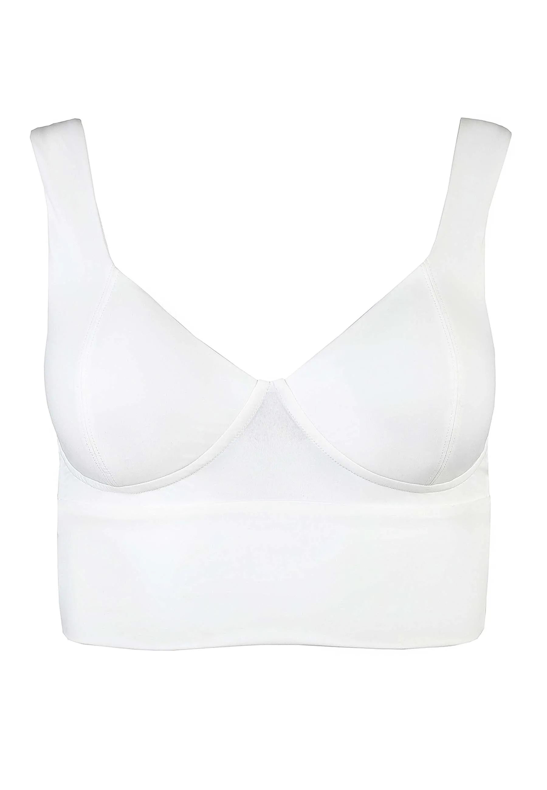 Element Korsett Crop Top - Wei?