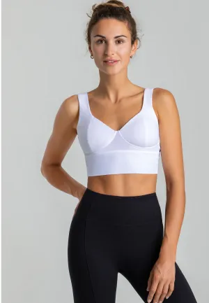 Element Korsett Crop Top - Wei?