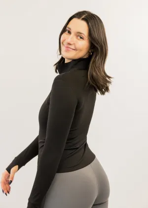 Elo Half Zip Black