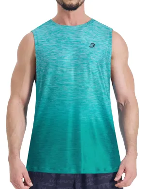 EZRUN Men's Tank Tops Quick Dry Workout Muscle Sleeveless Shirts Summer Gym Athletic Shirt for Swim Beach Running