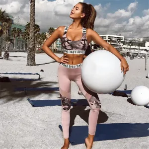 Female Sport Suit Women Fitness Clothing Sport Wear Yoga Set Gym Jogging Suits Sportswear Running Leggings Women Set