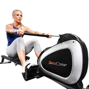 Fitness Reality Magnetic Rowing Machine with Bluetooth Workout Tracking Built-In, Additional Full Body Extended Exercises, App Compatible, Tablet Holder, Rowing Machines for Home Use