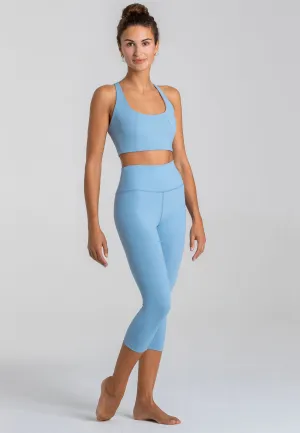 Force BH & Impulse Crop Leggings Set - Dusty Baby Blue