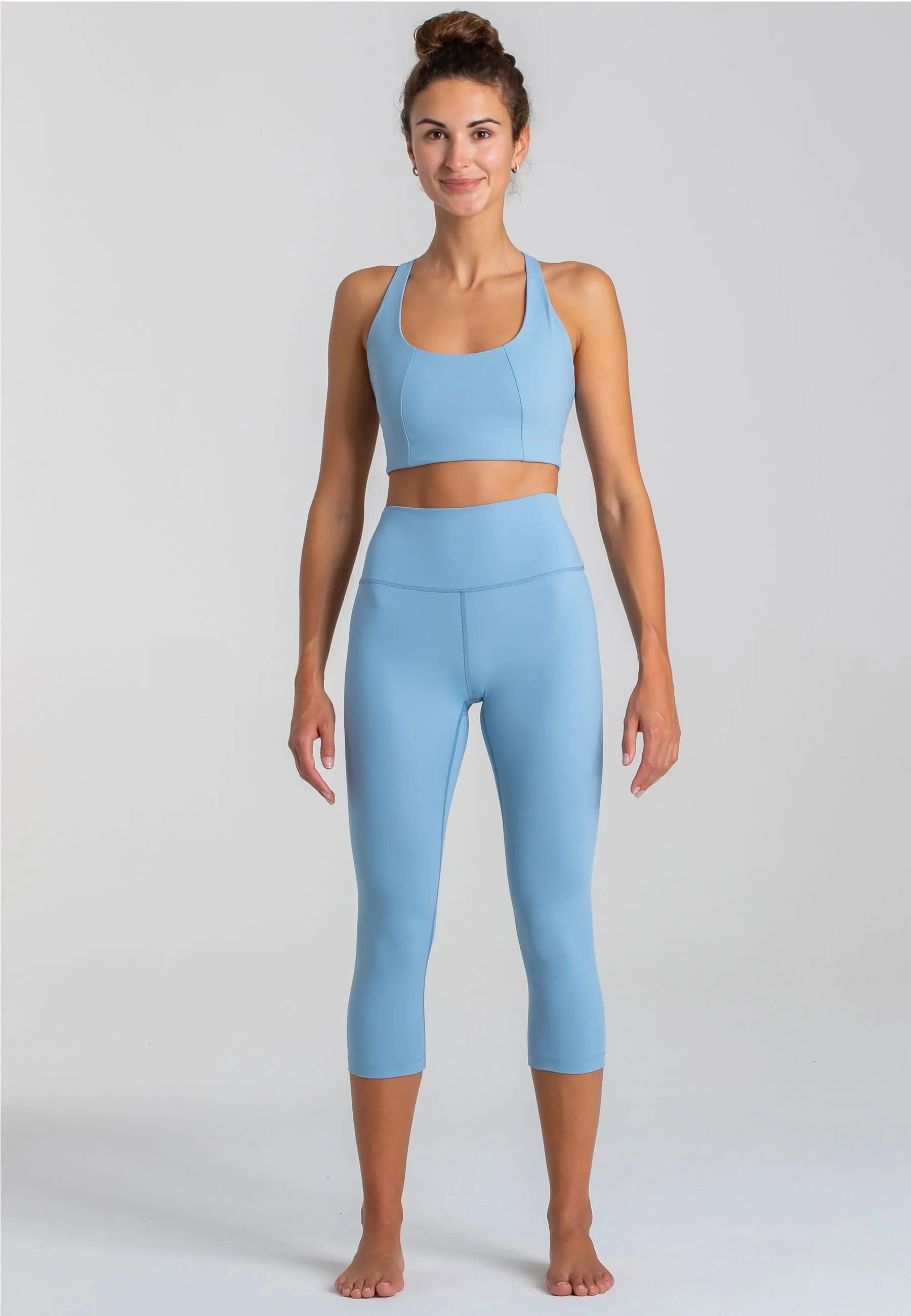 Force BH & Impulse Crop Leggings Set - Dusty Baby Blue