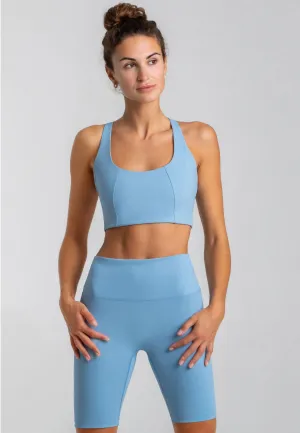 Force BH & Star Shorts Set - Dusty Baby Blue
