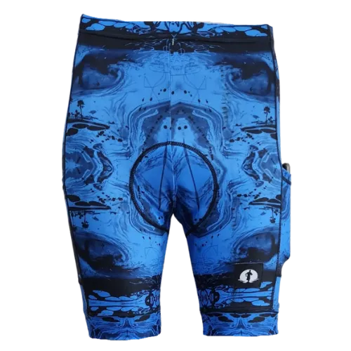 Funky Cycling Shorts - Island Wave