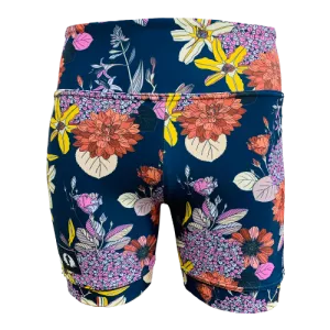 High Waist Funky Pants - Floral Charms