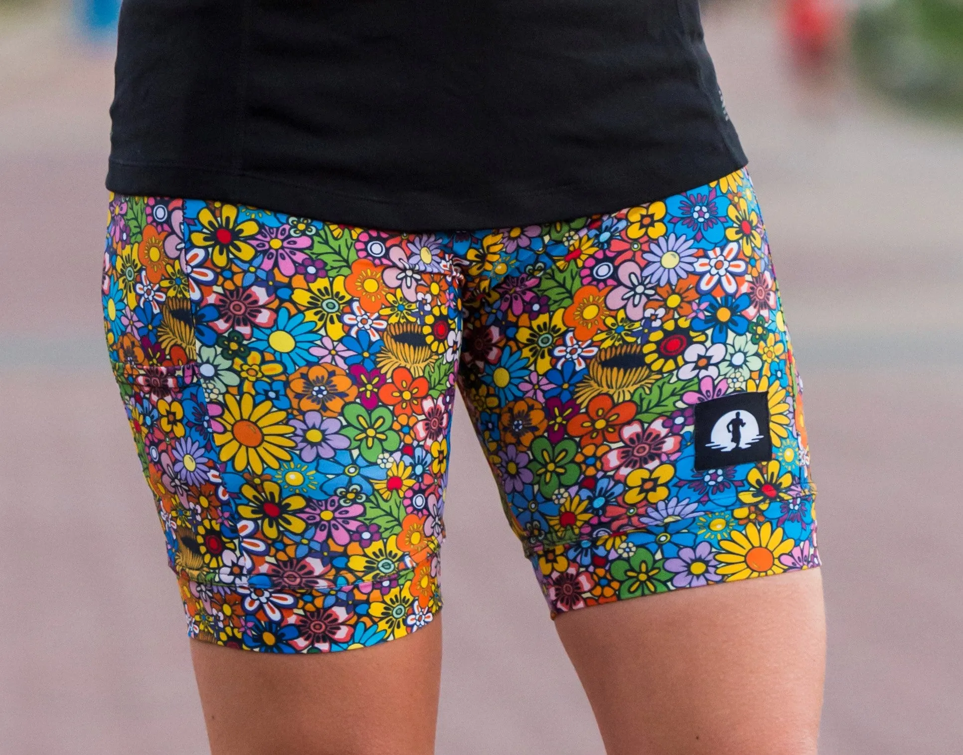 High Waist Funky Pants - Funky Flowers