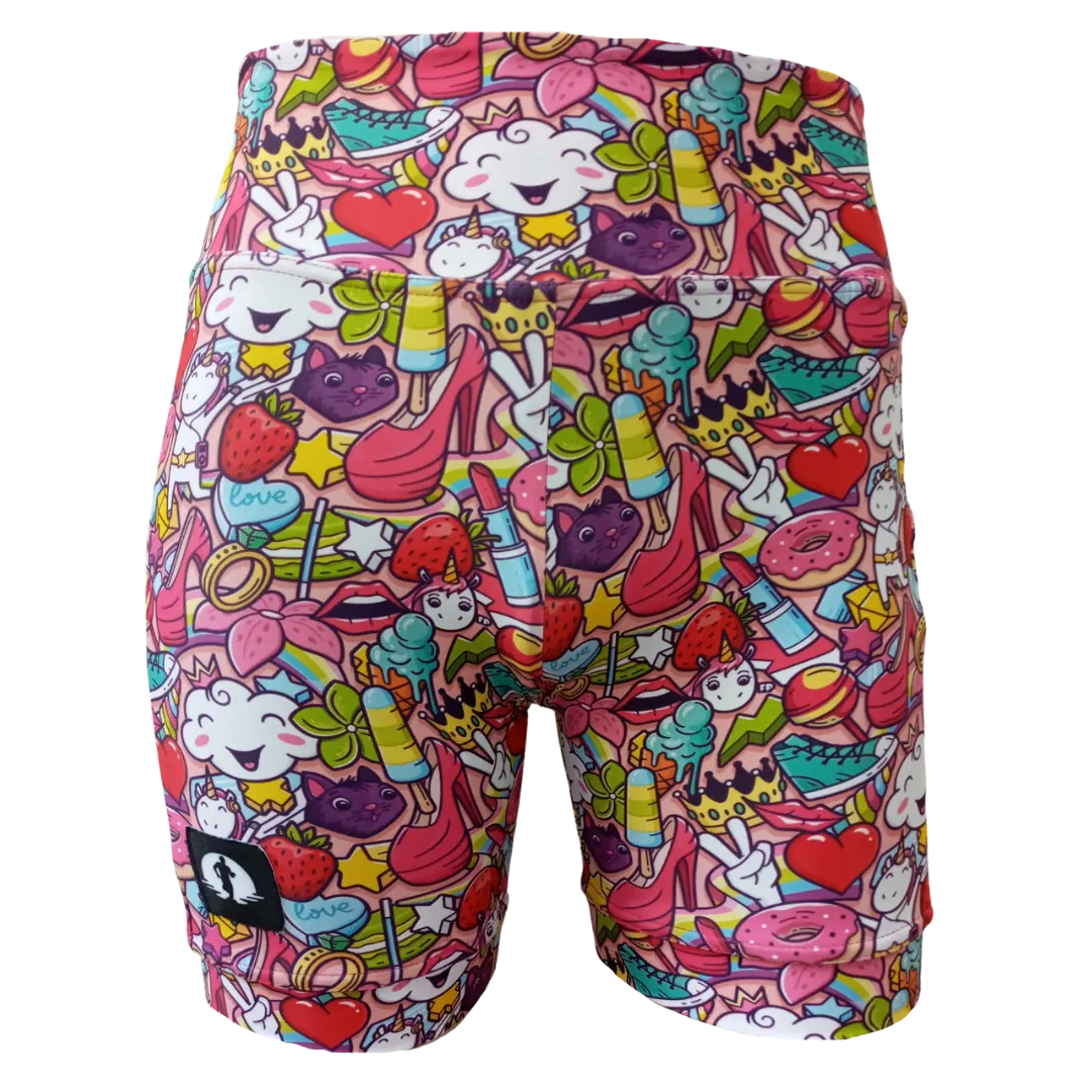 High Waist Funky Pants - Girl Power