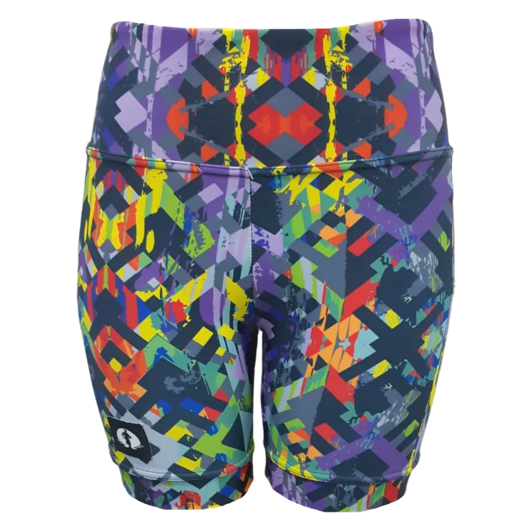 High Waist Funky Pants - Spectrum