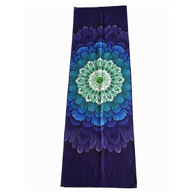 idealmade Non Slip Yoga Mat Cover Towel Blanket Sport Fitness Exercise Pilates Workout HOT