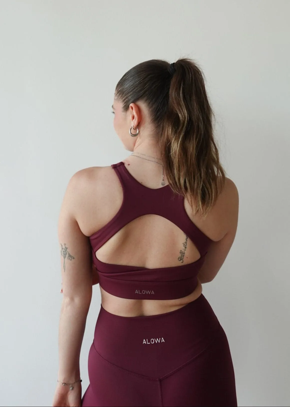 Kassy Sports Bra Burgundy
