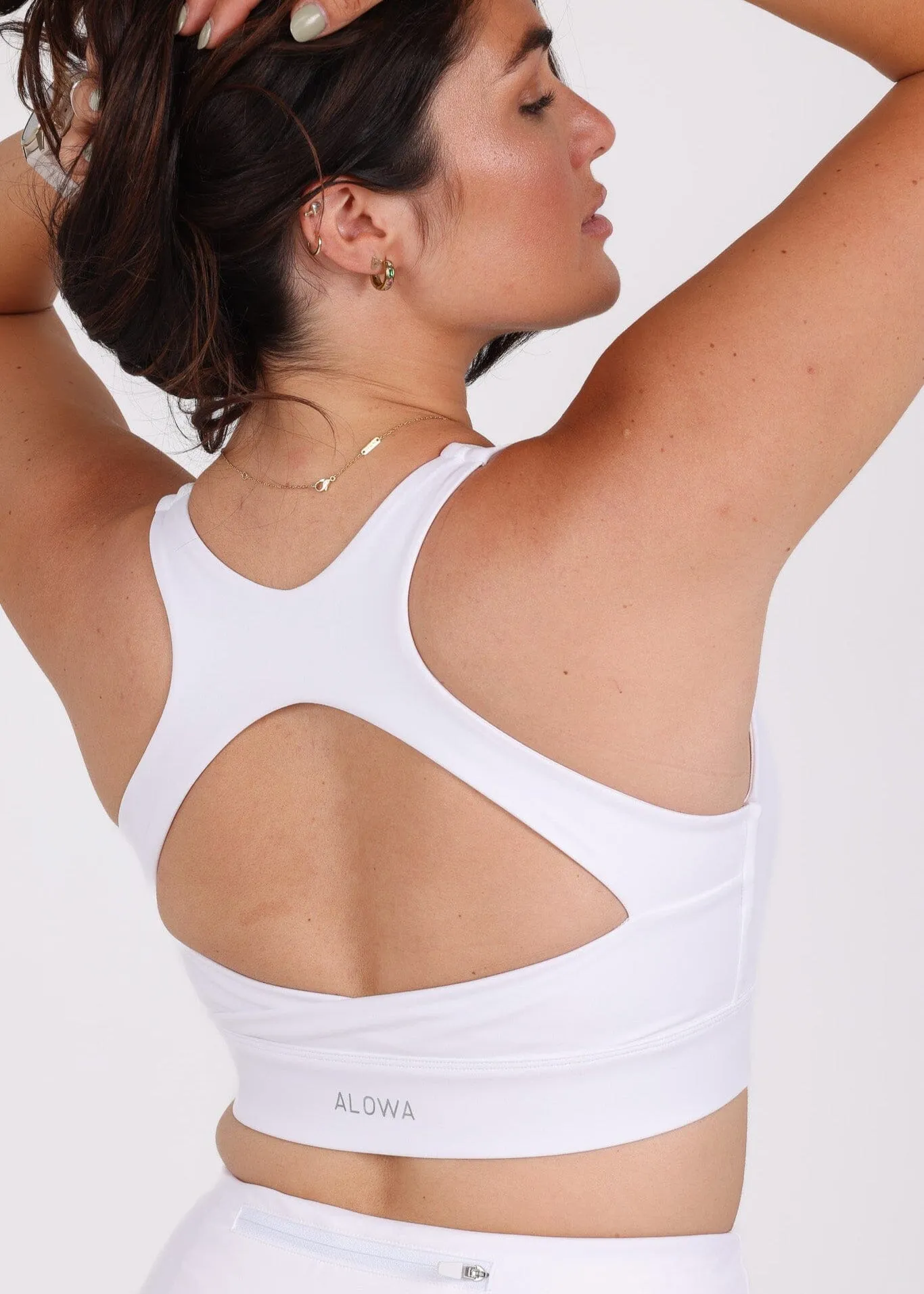 Kassy Sports Bra White