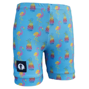 Kids Funky Pants - Psychedelic flamingos