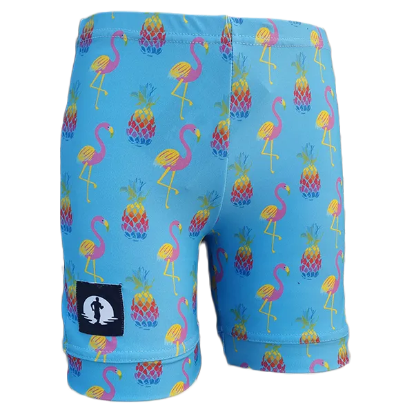 Kids Funky Pants - Psychedelic flamingos