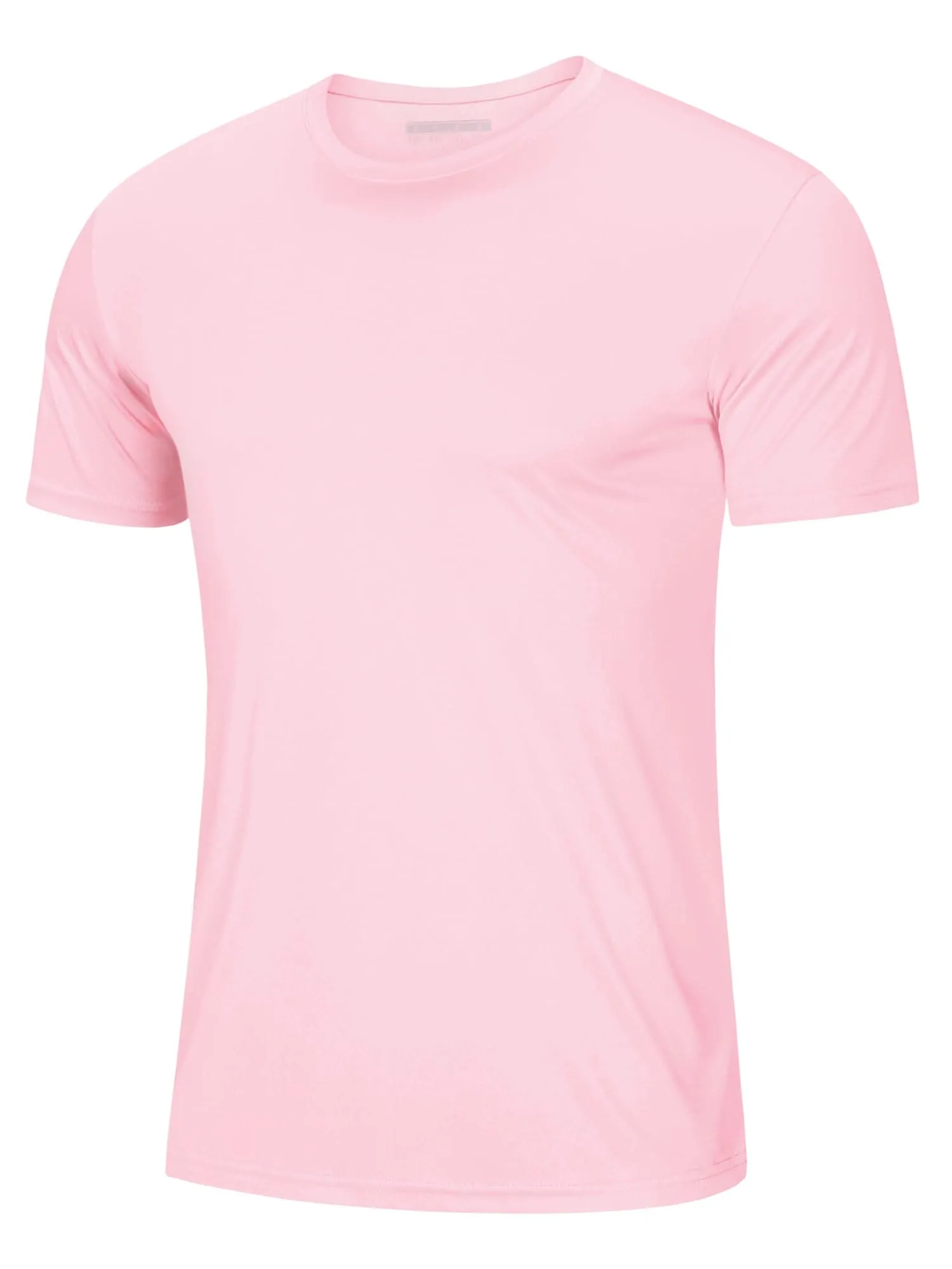 Mens Sun Shirts Quick Dry T-Shirt Short Sleeve Running Shirt Sun Protection Shirts Active Shirts Light Pink