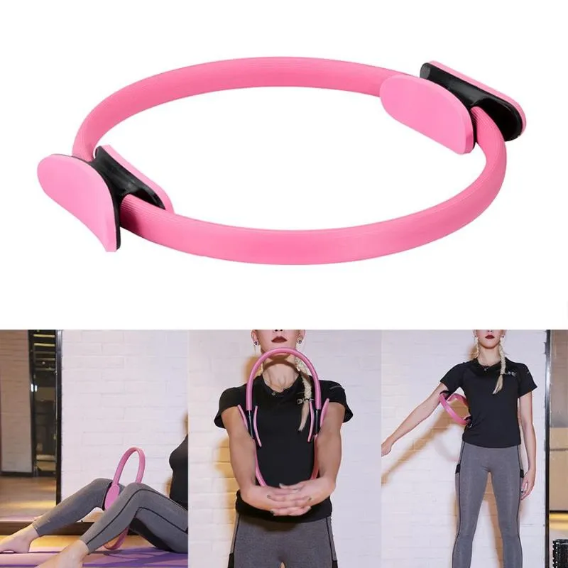New Dual Grip Yoga Pilates Ring  for Muscle Exercise Kit  Magic Circle Muscles Body Exercise Yoga Fitness Tool Dropship 4 Colors